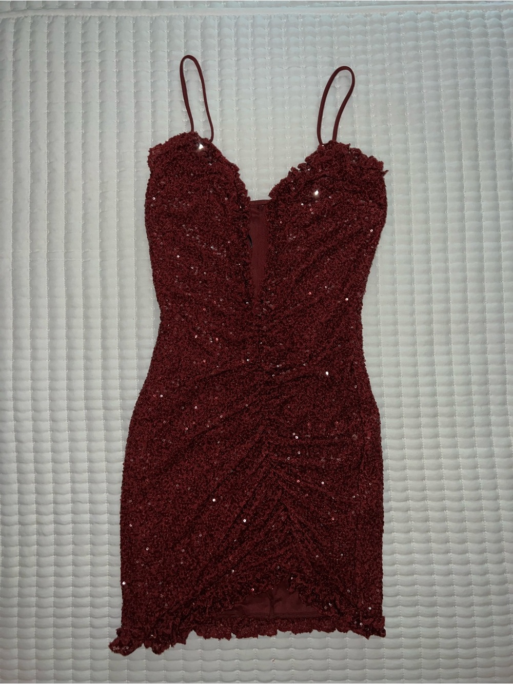 Women’s Windsor Sequin Bodycon Dress - Burgundy